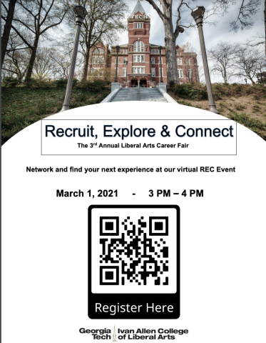 Flyer for REC event on March 1, 2021