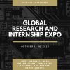 Flyer for the Global Research and Internship expo to be held virtually on October 12-16, 2020.