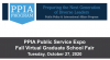 Preparing the Next Generation of Diverse Leaders Public Policy and International Affairs Program Fall Virtual Graduate School Fair, Tuesday, October 27, 2020